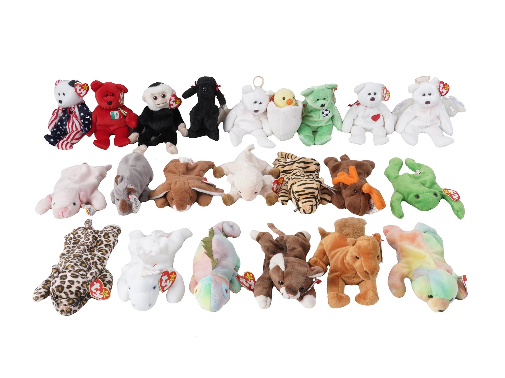 VINTAGE 1990S BEANIE BABY ANIMAL TOYS COLLECTION PIC-1